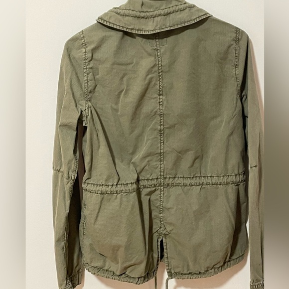 Distressed Olive Green AE Utility Jacket Women’s M - Picture 5 of 8